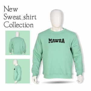 เสื้อสเวตเตอร์คอกลมใส่ได้ทั้งชายและหญิงเสื้อแฟชั่นโอเวอร์ไซส์ไร้รอยต่อระบายอากาศผ้าฝ้าย100% 340Gsm พิมพ์ลายดิจิตอล - Product Image 2