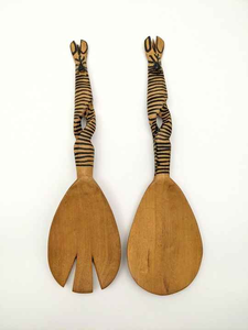 Ensemble de couverts en bois de teck de qualité supérieure dans des tailles personnalisées cuillères finies naturelles pour accessoire de cuisine de salle à manger de mariage - Product Image 4