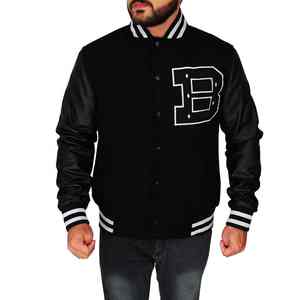 OEM personalizado invierno Vintage Escuela Universidad hombres Varisty chaquetas abrigo Letterman Crop Varsity Chaqueta Hombre - Product Image 6