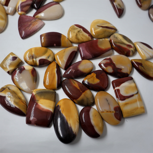 Haute qualité naturel Mookaite Cabochon rouge cristal Mookaite pendentif fait main ovale perle lâche fabrication de bijoux poli à la main - Product Image 3