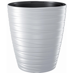 Fioriera in plastica Maze da 68L con serbatoio, colore bianco, 47,5 (lunghezza) x 47,5 (larghezza) x 52,3 (altezza) cm - Product Image 1