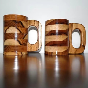 แก้วมักทำจากไม้คุณภาพระดับพรีเมี่ยมดีไซน์ทันสมัยเหมาะสำหรับชากาแฟไวน์และเบียร์จาก Falak - Product Image 1