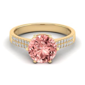 Reyes อัญมณีมอร์กาไนต์ธรรมชาติเงินแท้925อมตะมีความชัดเจน VVS แหวนเพชรโมอิสสำหรับผู้หญิงเครื่องประดับที่ดี - Product Image 6