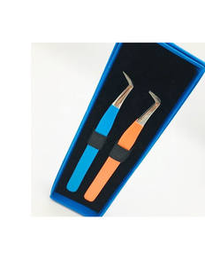 Juego de pinzas para pestañas al por mayor, las pinzas para pestañas más vendidas, acero inoxidable de alta calidad, Etiqueta Privada, buen precio - Product Image 4