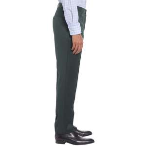 Pantaloni da Abito Verdi Hugo Boss da Uomo, Vestibilità Moderna Super Flex, Vita Media, in Tessuto Pettinato, con Cerniera, Antipiega, Taglia 38 - Product Image 3