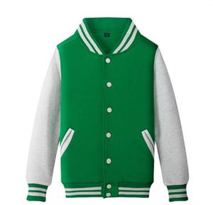 Chaqueta de béisbol GAF Mangas de cuero Chenille Bordado Parche Logo Chaqueta de béisbol Chaqueta de contraste para hombres - Product Image 2