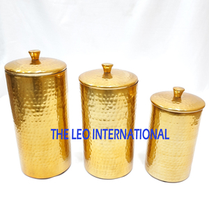 Set of 3 Kitchen Airtight Canisters <b>Glass</b> <b>Food</b> Storage Jar with Decorative Marble Lids Kitchen Organizer - Product Image 4