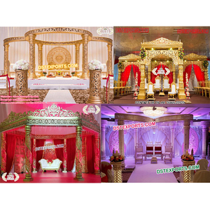 Idées de décoration de mandap ravissantes et grandioses pour un mariage parfait, vente en gros de mandaps indiens pour la décoration de mariage au Royaume-Uni - Product Image 1