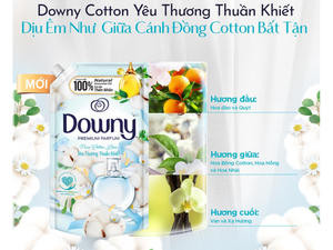 Venta superior Vietnam Nueva llegada 1.35L Purely Love Acondicionador de telas Suavizante Última fragancia Precio bajo para ropa Dow-ny (bolsa) - Product Image 3