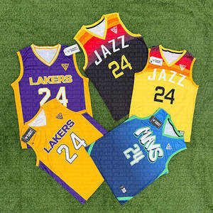 Uniformes d'entraînement de compétition de basket-ball unisexe, maillots d'équipe personnalisés, séchage rapide, respirant, antibactérien, anti-UV 100% - Product Image 3