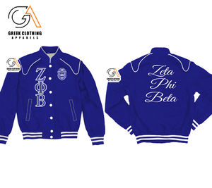 Custom Design Classic Racing Motorcycle <b>Jacket</b> Full Embroidered Zeta Phi Beta Genuine Racing <b>Jacket</b> <b>For</b> <b>Men</b> - Product Image 6