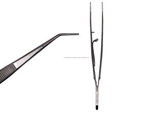 Pinzas Quirúrgicas Manuales para Algodón y Aplicación de Apósitos con Bloqueo, de Acero Inoxidable, para Uso Médico Hospitalario y de Primeros Auxilios - Product Image 3