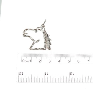Vente chaude 925 en argent Sterling minimaliste cheval visage collier pendentif amoureux des animaux bijoux pour femmes approvisionnement de bijoux personnalisés - Product Image 3