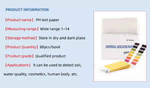 Merydi giá thấp 1-14 PH giấy pH Kiểm tra giấy phổ nước PH chỉ số <span class=keywords><strong>Kit</strong></span> - Product Image 6