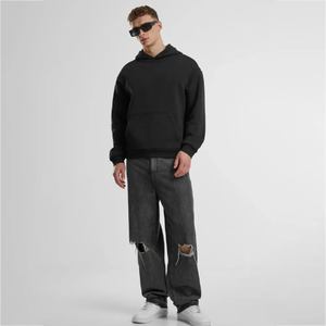 Sudadera con Capucha para Hombre, Talla Grande, Informal, de Invierno, Diseño Personalizable con Pedrería, 100% Algodón Felpa, Envío Rápido, Muy Popular - Product Image 1