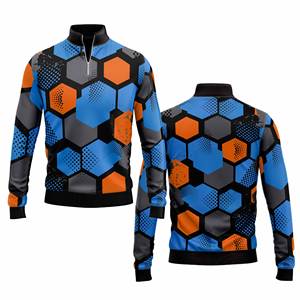 Performance personnalisée Quarter Zip Sportswear Hommes Femmes Youth Sportswear Quick Dry Team Pullover - Product Image 5