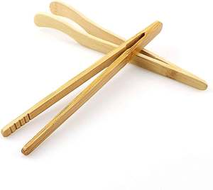 Pince en bois d'acacia Design moderne Pince à pain pour la cuisine Prix de gros compétitif - Product Image 4