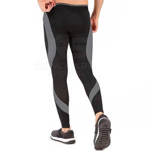 กางเกงออกกำลังกายผู้ชาย กางเกงรัดกล้ามเนื้อสำหรับวิ่ง ยืดหยุ่นสูง กางเกงเลกกิ้งสำหรับฝึกซ้อมฟิตเนส กางเกงรัดกล้ามเนื้อแห้งเร็ว กางเกงเลกกิ้งสำหรับเล่นกีฬา - Product Image 2