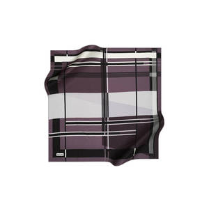 Pierre Cardin Silk Crepe Satin <b>Square</b> <b>Scarf</b> 90x90 Geometric Pattern - Product Image 1