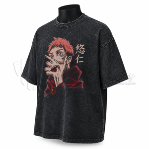Camiseta Gráfica de Algodón Grueso Personalizada, Lavado Ácido, Estilo Urbano Oversize, Marca Privada - Product Image 3