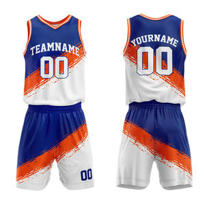 Uniforme réversible de basket-ball de sublimation de polyester vêtements de sport uniformes de basket-ball en gros avec numéro de nom de Logo personnalisé - Product Image 3