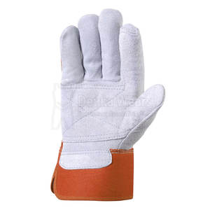 Gants de sécurité de travail en cuir de vache véritable de haute qualité d'usine OEM anti-coupures et EPI antidérapant pour le jardinage d'hiver Travaux généraux - Product Image 3