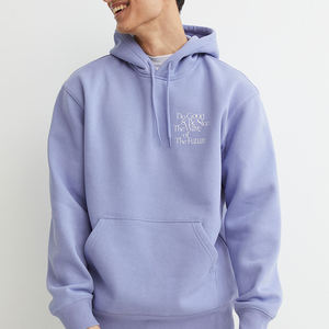 Venta al por mayor personalizado pulóver con capucha ropa de calle tamaño Moda hombre sudadera de algodón con 3D bordado OEM 3D cuello con capucha - Product Image 6