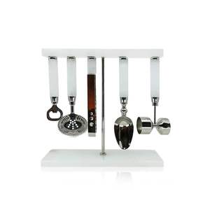 Elegante Juego de Herramientas de Bar de Metal Ecológico, Accesorios Decorativos de Acero Inoxidable para Mixología, para un Hogar Moderno y Ecológico - Product Image 1