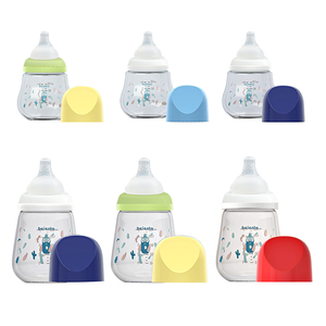 Botol Susu Bayi Kaca Grosir, Kristal Jernih Alami Anti Kolik Anti Tersedak Bebas BPA, Botol Susu Bayi Baru Lahir Motif Kartun - Product Image 4