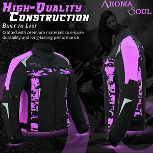 แจ็กเก็ตขี่มอเตอร์ไซด์ตาข่ายสุดหรูสำหรับผู้หญิงแจ็คเก็ตหุ้มเกราะระบายอากาศได้ดี - Product Image 3