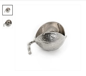 Unique Decorative Silver Bowl Artistic Luxury Tabletop Centerpiece Elegant Home Accent Statement Piece - Product Image 1