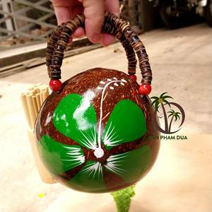 MINI sac à main écologique en coquille de noix de COCO, sac fait à la main en matériau naturel pour dames COCO - ECO - Product Image 4