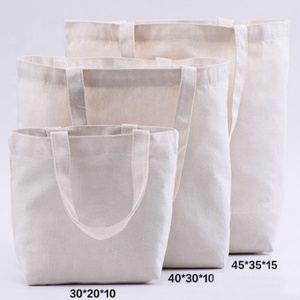 Sac fourre-tout en toile pour cadeau souvenir ou shopping OEM Logo personnalisé sac fourre-tout uni avec double poignée pour l'école et le voyage - Product Image 5