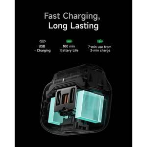 Afeitadora Eléctrica Frily de 3 Cuchillas, Motor de Alta Velocidad, Recargable, Rotatoria, para Hombre, Resistente al Agua IPX7, para Cara y Cuerpo, Ideal para Viajes y Uso en Autocaravanas - Product Image 5