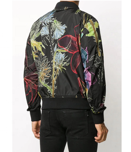 Veste en cuir pour homme de haute qualité, double face, couleur unie, hiver, nouvelle veste décontractée à manches longues avec fermeture éclair, devant en toile imperméable - Product Image 4