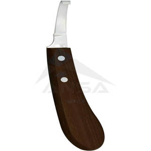 Premium Right Hand Narrow Hoof Knife with <b>Plain</b> Blade Durable Farrier <b>Tool</b> for Hoof Trimming and Horse Hoof Care - Product Image 2