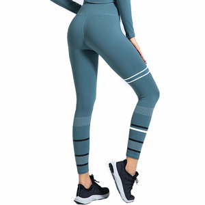 OEM High Quality Women's Fitness Yoga <b>Legging</b> <b>Seamless</b> Nylon Sports Wear with Logo on Waist for Gym Use - Product Image 6