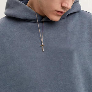 Sudadera con Capucha de Forro Polar Impermeable para Hombre, Hecha a Medida, 100% Algodón, 360/430g, MOQ Bajo, Venta Caliente, Invierno, Estilo Urbano, Tallas Grandes, Estampado Sólido - Product Image 2