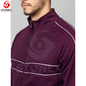 New Arrival Custom Men's Fleece Zip High Quality Custom Blank Track Suit Men Set <b>Plain</b> <b>Tracksuits</b> for Men - Product Image 5