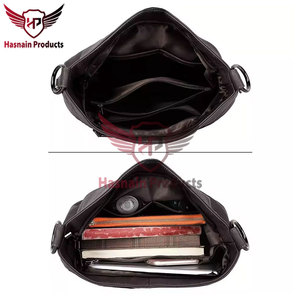 Dernier design du fabricant Sac à bandoulière de luxe pour femmes Grande capacité Sac à main en cuir gris Exquis - Product Image 4