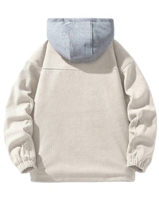 Sweats à capuche en tissu polaire personnalisé sweat à capuche coupe-vent décontracté surdimensionné impression OEM logo de broderie pour sweat à capuche unisexe 2026 - Product Image 5