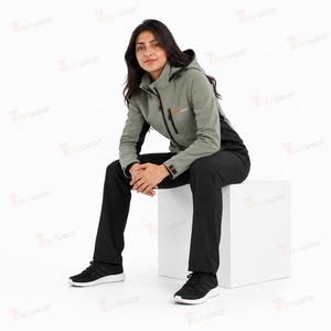 Chaqueta de Esquí para Mujer Hailo, Color Sólido, con Capucha, Manga Larga, Resistente al Viento, Transpirable, Impermeable, Cierre de Cremallera, Ropa de Invierno - Product Image 4