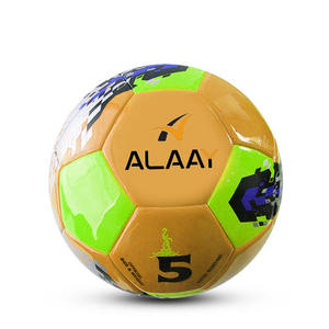 Ballon de football d'entraînement officiel personnalisé, football de rue, cuir PU souple, idéal pour l'entraînement sportif - Product Image 1