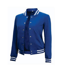 Haute qualité femmes hiver automne culture Letterman Varsity veste manches longues en cuir véritable Bomber manteau Satin tissu coton - Product Image 1