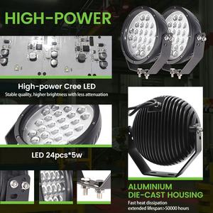 Luz de advertencia de seguridad LED universal de 10-80V, luces auxiliares de nueva condición para equipo de ingeniería, lámpara de trabajo para máquina, faro - Product Image 5