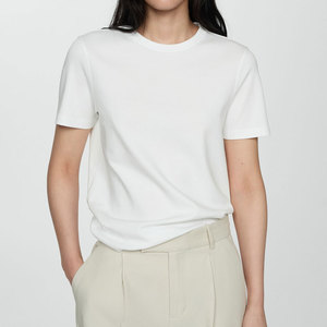 Camiseta de cola caída de ajuste Regular para mujer, ropa de calle informal, camisa de moda diaria de algodón suave cómoda de invierno ecológica - Product Image 6