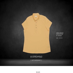 Camiseta Polo de algodón de verano para mujer, Top gráfico personalizado con material de cuello Regular, traje femenino en línea, camiseta polo asequible para mujer - Product Image 6