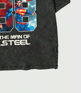 T-shirts pour hommes en gros, jersey tricoté 260g, 100% coton, manches courtes, sérigraphie, logo personnalisé, grande taille, OEM, directement de l'usine - Product Image 4