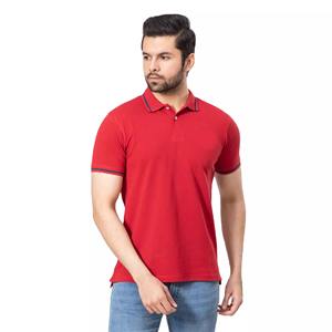 Chemises de golf pour hommes en coton 100% solide, personnalisées avec logo brodé, anti-boulochage, respirantes, séchage rapide, vente en gros - Product Image 5