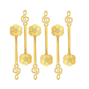 Logotipo personalizado de fábrica, cuchara de degustación de café de oro plateado coreano, cuchara de ventosa de acero inoxidable - Product Image 6